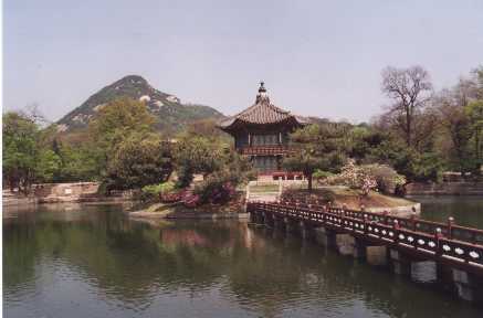 Le pavillon du palais de Kyonbok